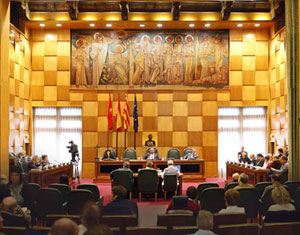 Salon de Plenos del Ayuntamiento de Zaragoza