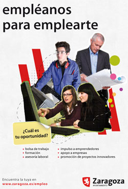 Cartel Jornadas de Empleo en Zaragoza, 2011