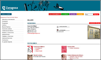 Web Casa de la Mujer