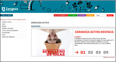 Web de zaragoza Activa